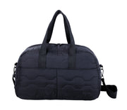Björn borg quilted tikkikuvioitu toppakangas musta urheilukassi kassi