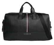 Tommy hilfiger musta duffle matkakassi nahkajäjitelma