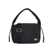 Tommy jeans musta olkalaukku kangas utility