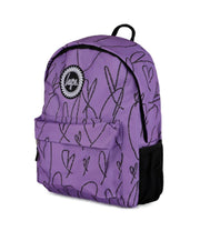just hype koulureppu purple hearts