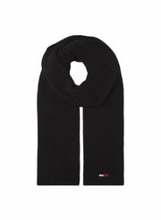 Tommy Jeans basic flag rib huivi musta
