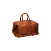portsmouth cognac nahkainen viikonloppukassi chesterfield weekender