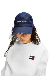 tommy jeans tummansininen lippis