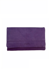 violetti iso nabo nahkalompakko rfid