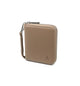 Aarni Clutch Mini lompakko hirvennahka hiekka/hopea