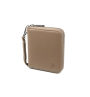 Aarni Clutch Mini lompakko hirvennahka hiekka/hopea