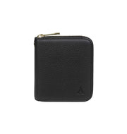 Aarni Mini clutch pieni lompakko hirvennahka nahka kulta musta