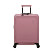 American Tourister Dashpop etutaskulla vaalenpunainen Lilas Pink lentolaukku edestä