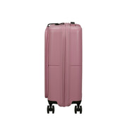American Tourister Dashpop etutaskulla vaalenpunainen Lilas Pink lentolaukku sivusta