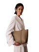 Calvin Klein Pebble iso taupe olkalaukku vaalea