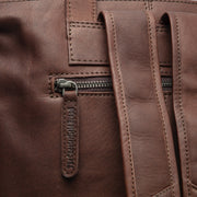 Chesterfield brand nahka reppu mancherster tummmanruskea