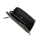 Kultainen musta lompakko aarni clutch nahka