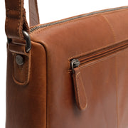 Nahka olkalaukku ruskea alberta chesterfield brand