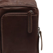 Nahka olkalaukku riga chesterfield brand tummanruskea