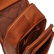 Riga chesterfield brand olkalaukku ruskea-nahka