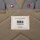 Roka London Finchley canvas pieni reppu ruskea taupe vaaleanruskea