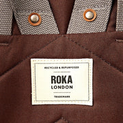 Roka London reppu Sustainable L-koko Chocolate