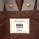 Roka London reppu Sustainable L-koko Chocolate