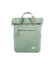 Roka London Finchley vihreä canvas pieni reppu frost