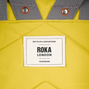 Roka london canfeild b keskikokoinen keltainen reppu canvas lemonade