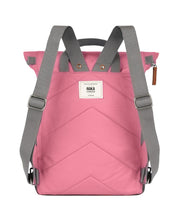 Roka london canfeild b keskikokoinen reppu canvas tulip pinkki
