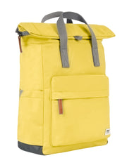Roka london canfeild b keskikokoinen reppu keltainen canvas lemonade