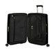 Samsonite upscape musta spinner laajennettava pieni matkalaukku