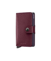 Secrid miniwallet lompakko nahka original cranberry viininpunainen