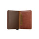 Secrid slimwallet pieni lompakko nahka ruskea vintage cognac brown