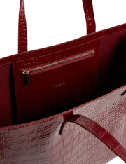 Ted baker wellma punainen iso olkalaukku kuvioitu viininpunainen