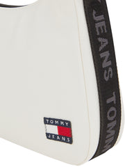 Tommy jeans essential daily kangas valkoinen olkalaukku