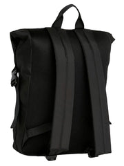 Tommy jeans musta reppu rolltop miesten