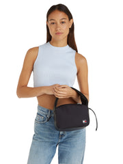 Tommy jeans olkalaukku musta kangas utility
