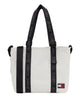 Tommy jeans pieni essential tote valkoinen kangaslaukkku