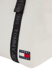 Tommy jeans pieni essential valkoinen tote kangaslaukku
