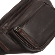 Tummanruskea vyölaukku nahka chesterfield brand jack