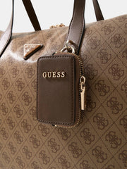 guess latona ruskea laukku yksityiskohta