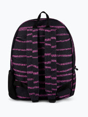 just hype musta glitter stripe koulureppu