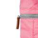 pinkki Roka london keskikokoinen reppu canvas finchley tulip