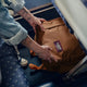 ruskea CabinZero Tech pieni vaaleanruskea matkareppu 28l reppu cinnamon