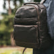 ruskea Chesterfield brand austin nahka reppu tummanruskea