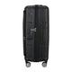 samsonite paralux matkalaukku 67c musta sivulta