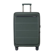 samsonite paralux matkalaukku 67c olive edestä