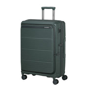samsonite paralux matkalaukku 67cm vihreä etuviistosta