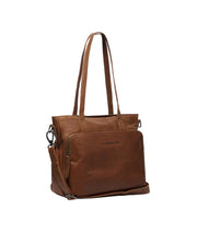 chesterfield alicante ruskea shopper olkalaukku