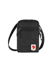 fjällräven musta high coast pocket nylon olkalaukku