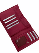 fuksia iso nahkalompakko rfid