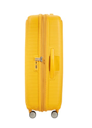 isomatkalaukku keltainen americantourister soundbox goldenyellow