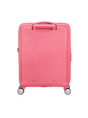 lentolaukku soundbox americantourister korallinpunainen sunkissedcoral edestä