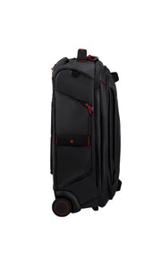 musta punainen reppu lentolaukku samsonite ecodiver